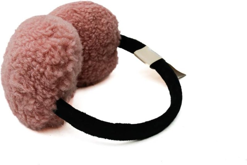 Daiso Ear Warmers - Fluffy Plain in Pink - Image 3